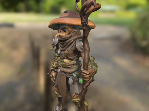 Myconid Warrior 3D Model