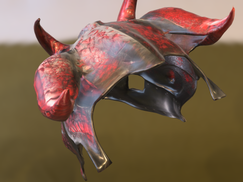 Infernal Warlord Mask Model 3D