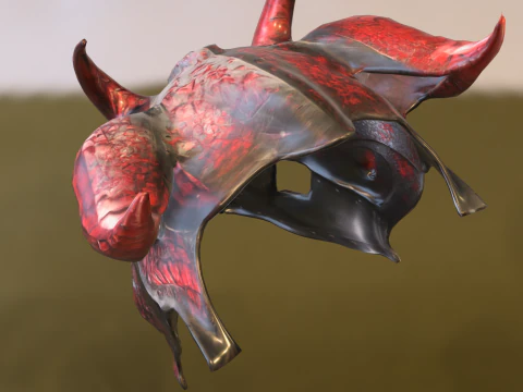 Infernal Warlord Mask 3D Model