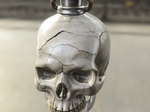 Botella de elixir de calavera Modelo 3D