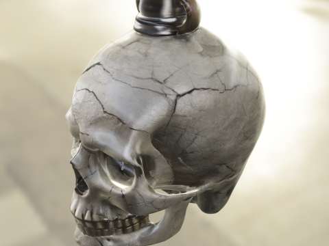 Skull Elixir Bottle Modèle 3D
