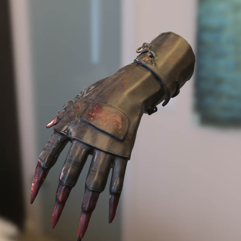 Demonic Clawed Hand with Battle 3D Modell .c4d .max .obj .3ds .fbx .stl .blend 