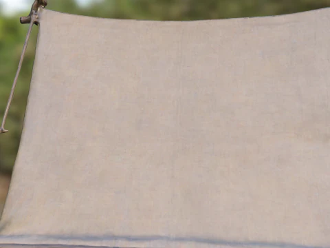 Medieval Canvas Tent 3D Model