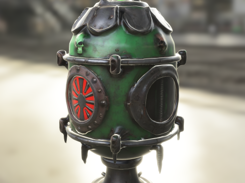 Post Apocalyptic Reactor Core 3D Modell
