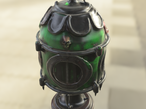 Post Apocalyptic Reactor Core 3D Modell