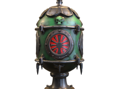 Post Apocalyptic Reactor Core 3D Modell
