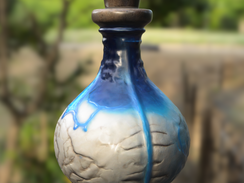 Mystic Brain Elixir Bottle Modelo 3D