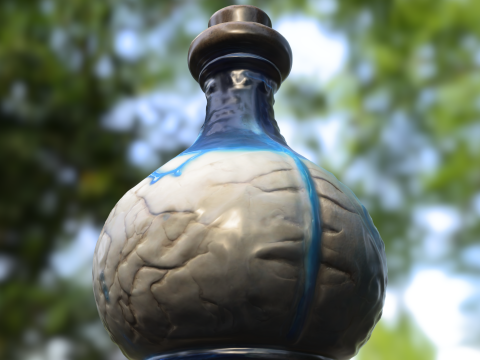 Mystic Brain Elixir Bottle Modelo 3D