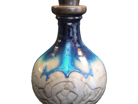 Mystic Brain Elixir Bottle Modelo 3D
