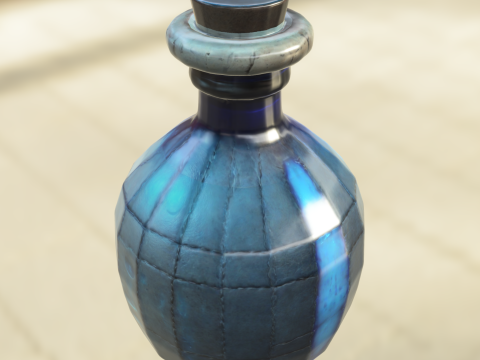 Arcane Core Vial Magical Energy Bottle 3D 모델