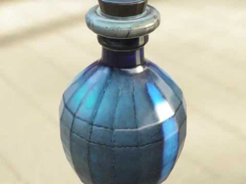 Arcane Core Vial Magical Energy Bottle 3D Model