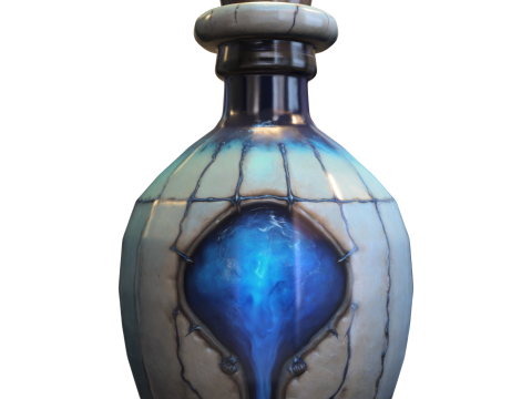 Arcane Core Vial Magical Energy Bottle 3D 모델