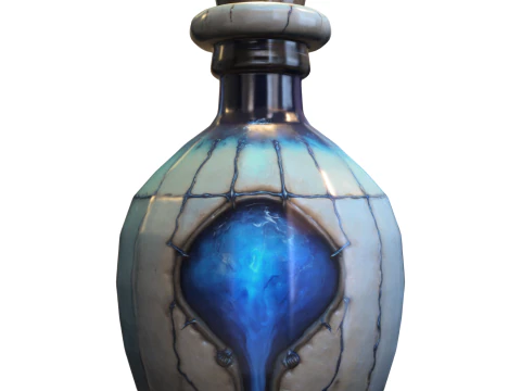 Arcane Core Vial Magical Energy Bottle 3D Model
