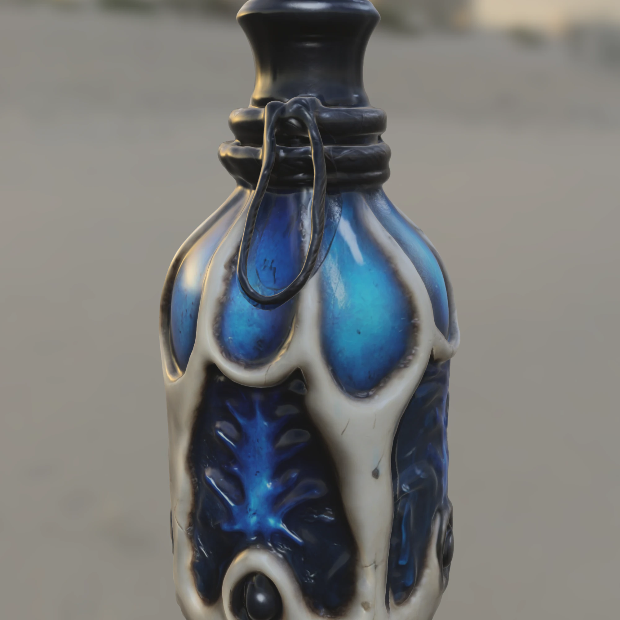 Eldritch Essence Bottle 3D Model .c4d .max .obj .3ds .fbx .stl .blend 