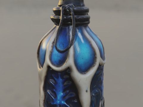 Eldritch Essence Bottle 3D Model