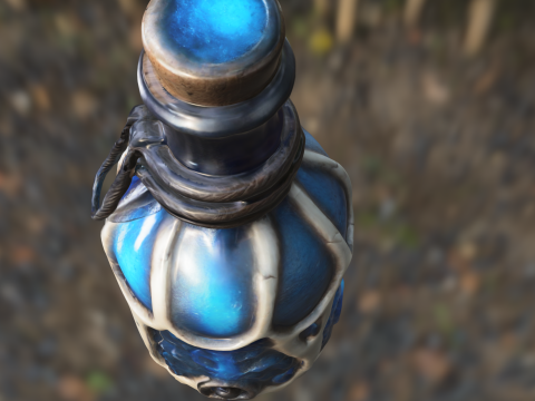 Eldritch Essence Bottle Model 3D