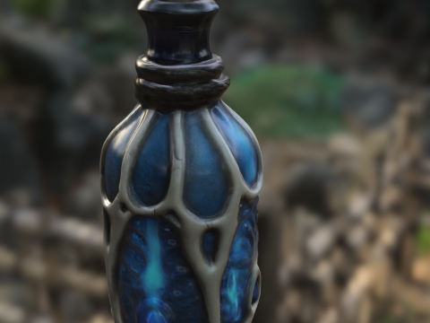 Eldritch Essence Bottle Model 3D