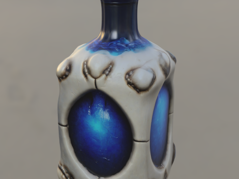 Voidheart Mana Flask 3D Model