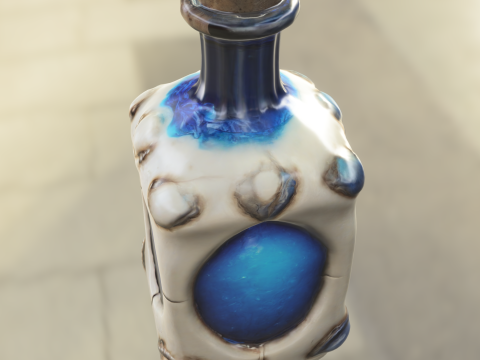 Voidheart Mana Flask Model 3D