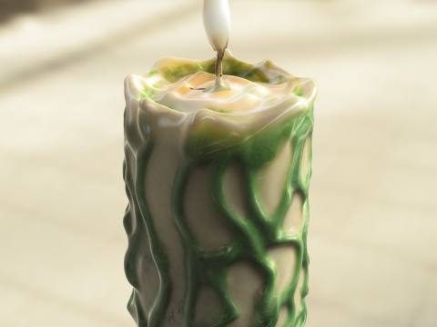 Corrupted Swamp Candle Modello 3D