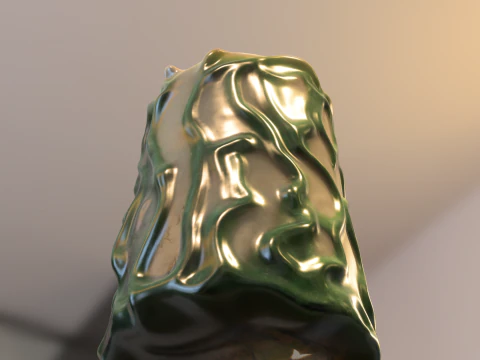 Corrupted Swamp Candle 3D Model