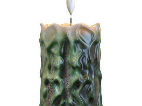 Corrupted Swamp Candle Modello 3D