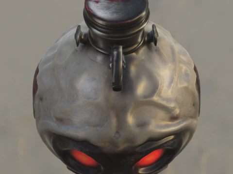 Demonic Soul Flask 3D Model