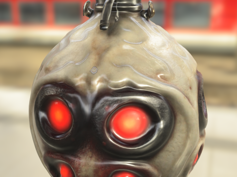 Demonic Soul Flask Model 3D