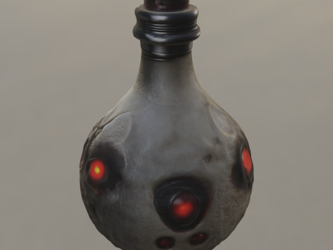 Infernal Skull Flask 3D 模型