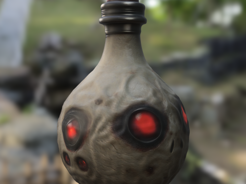 Infernal Skull Flask 3D 模型