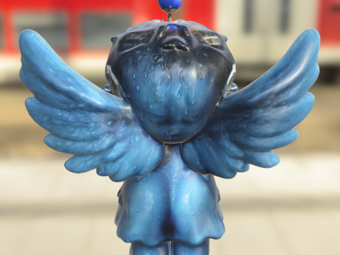 Crying Candle Angel 3D 模型