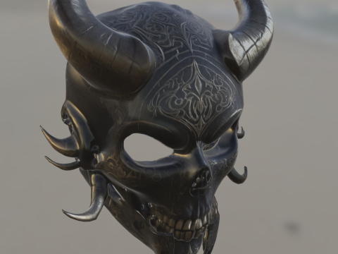 Demonic Skull Mask 3D 模型