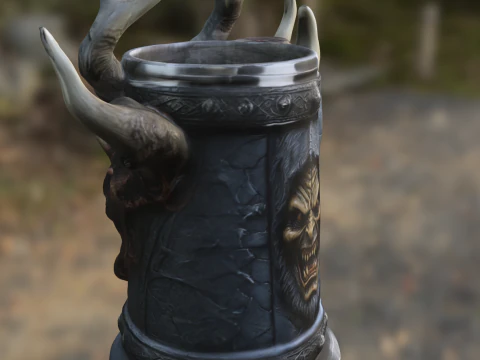 Infernal Demon Mug 3D Model