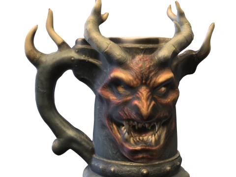 Infernal Demon Mug 3D Model