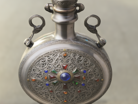 Enchanted Relic Flask 3D Model