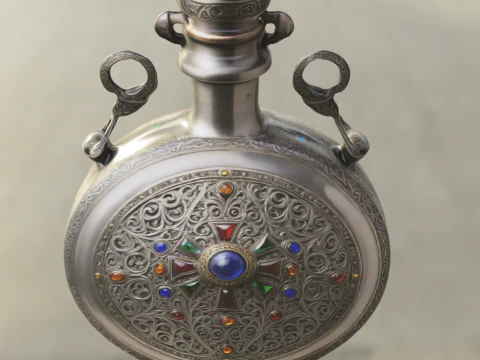 मंत्रमुग्ध अवशेष फ्लास्क 3D मॉडल