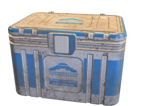 Biohazard Storage Crate Contaminated Supply Case Modèle 3D