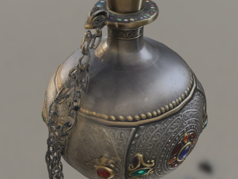 Jeweled Arcane Flask 3D मॉडल