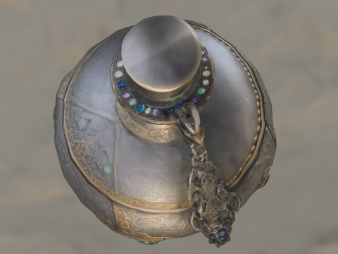 Jeweled Arcane Flask 3D 모델