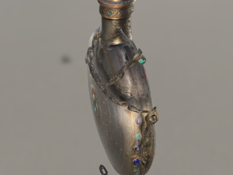Ornate Fantasy Potion Flask Modèle 3D