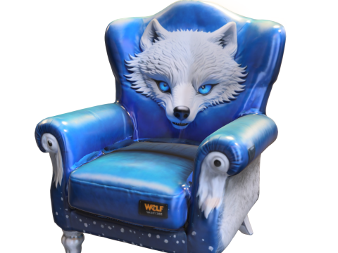 Wolf Throne Chair 3D Modell