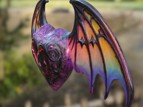 Fantasy Dark Love Artifact 3D Model
