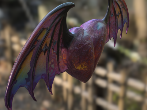 Fantasy Dark Love Artifact 3D Model