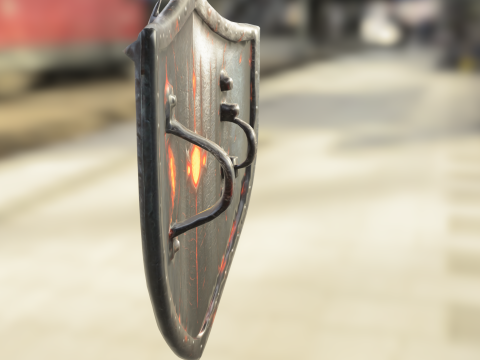 Infernal Dragon Shield 3D Modell