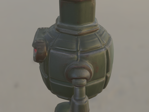 Explosive Grenade Warrior Modelo 3D