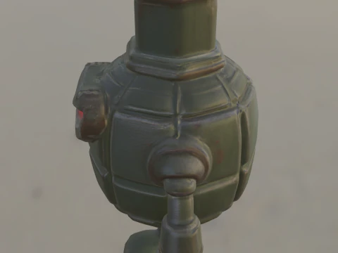 Explosive Grenade Warrior 3D Model