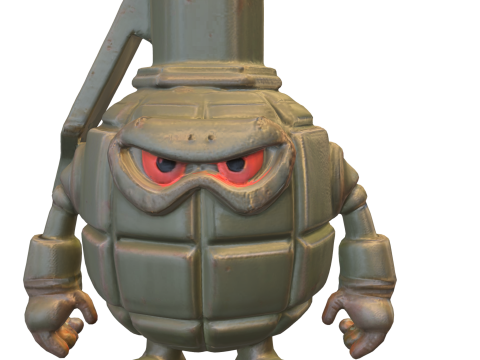 Explosive Grenade Warrior Modelo 3D