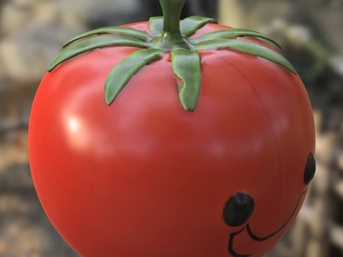 Happy Tomato Buddy 3D Model