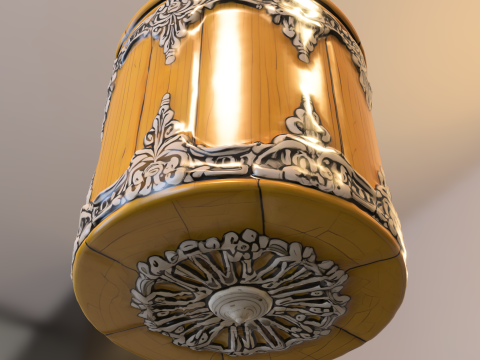 Baroque Fantasy Barrel 3D 模型