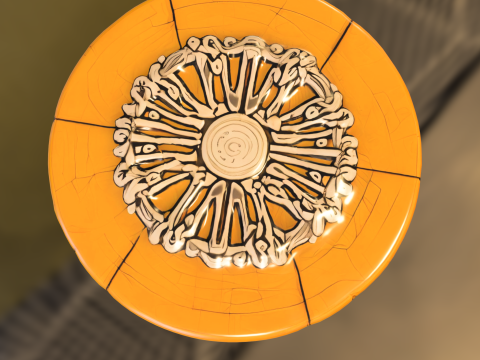 Baroque Fantasy Barrel 3D 模型